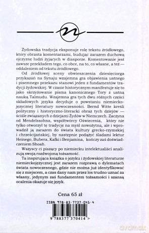 Żydowska tradycja i literacka nowoczesność - Bernd Witte [KSIĄŻKA]