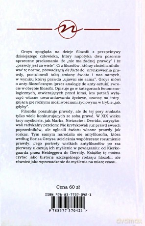 Wprowadzenie do anty-filozofii  - Boris Groys  [KSIĄŻKA]