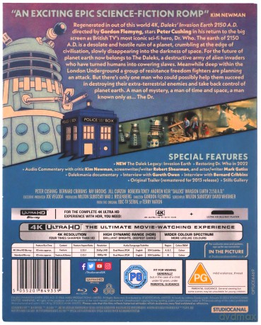 Daleks' Invasion Earth 2150 A.D. [Blu-Ray 4K]+[Blu-Ray]