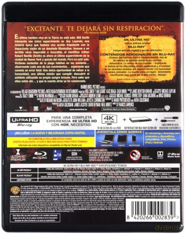 Jestem legendą [Blu-Ray 4K]+[Blu-Ray]