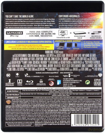 Liga Sprawiedliwości [Blu-Ray 4K]+[Blu-Ray]
