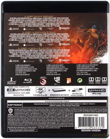 Hobbit Trylogia [BOX] [6xBlu-Ray 4K]