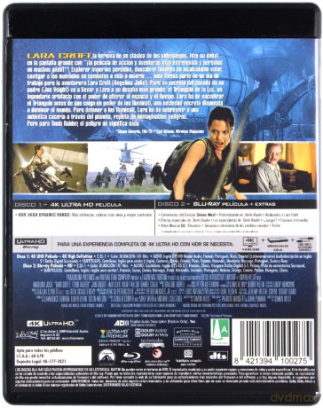 Lara Croft: Tomb Raider [Blu-Ray 4K]+[Blu-Ray]