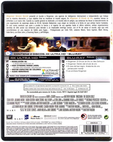 Kingsman: Złoty krąg [Blu-Ray 4K]+[Blu-Ray]