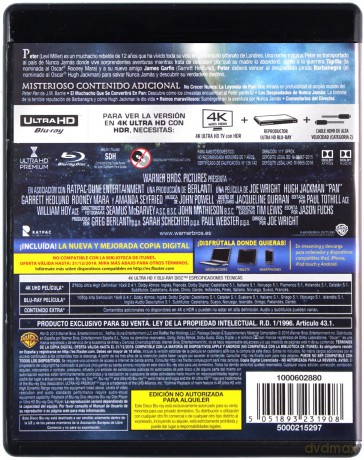 Pan (Piotruś. Wyprawa do Nibylandii) [Blu-Ray 4K]+[Blu-Ray]