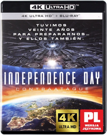 Independance Day: Resurgence (Dzień Niepodległości: Odrodzenie) [Blu-Ray 4K]+[Blu-Ray]