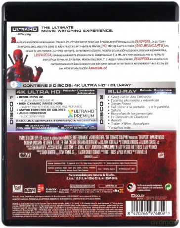 Deadpool [Blu-Ray 4K]+[Blu-Ray]