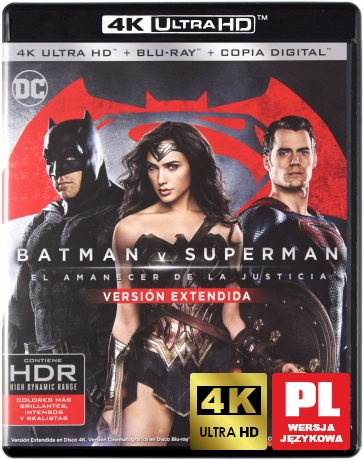 Batman v Superman: Świt sprawiedliwości [Blu-Ray 4K]+[Blu-Ray]