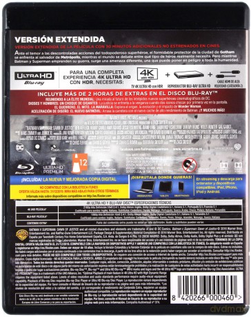 Batman v Superman: Świt sprawiedliwości [Blu-Ray 4K]+[Blu-Ray]