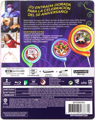 Willy Wonka & The Chocolate Factory (Willy Wonka i fabryka czekolady) (steelbook) [Blu-Ray 4K]