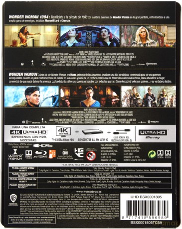 Wonder Woman 4K / Wonder Woman 1984 (steelbook) [2xBlu-Ray 4K]+[2xBlu-Ray]