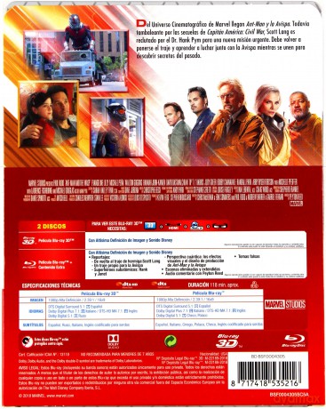 Ant-Man and the Wasp (Ant-Man i Osa) (steelbook) [Blu-Ray 3D]+[Blu-Ray]