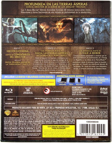 The Hobbit: The Desolation Of Smaug / Hobbit: Pustkowie Smauga) [3xBlu-Ray]