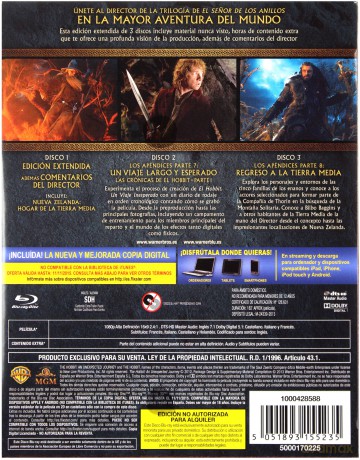 The Hobbit: An Unexpected Journey (Hobbit: Niezwykła podróż) [3xBlu-Ray]