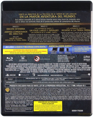 The Hobbit: An Unexpected Journey (Hobbit: Niezwykła podróż) [3xBlu-Ray]