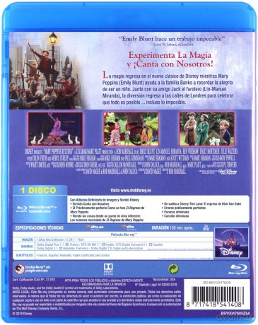 Mary Poppins Returns (Mary Poppins powraca) (Disney) [Blu-Ray]