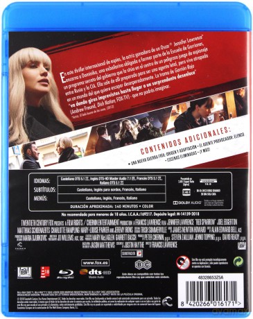 Red Sparrow (Czerwona jaskółka) [Blu-Ray]