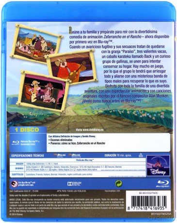 Home on the Range (Rogate ranczo) (Disney) [Blu-Ray]