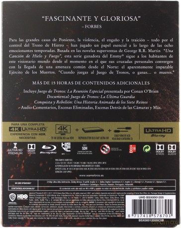 Gra o Tron Sezon 1-8 [BOX] [33xBlu-Ray 4K]
