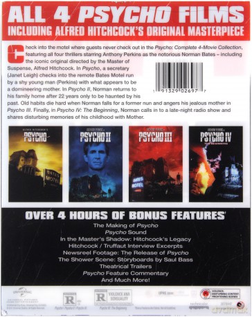 Psycho: Complete 4-Movie Collection (Psychoza 1-4) [4xBlu-Ray]