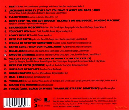 MJ The Musical Original Broadway Cast Recording [CD]