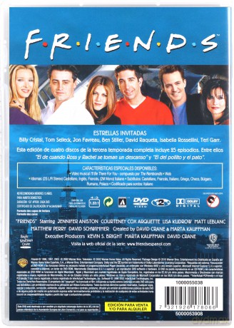 Przyjaciele Sezon 3 [4DVD]