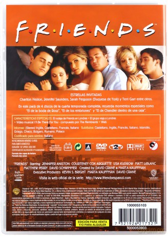 Przyjaciele Sezon 4 [4DVD]
