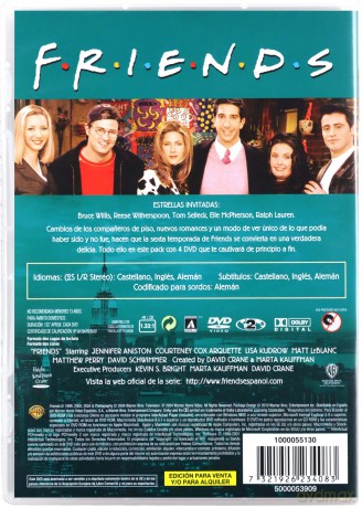 Friends Season 6 (Przyjaciele) [4DVD]