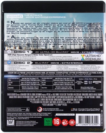 Adventure Collection 4K: Więzień labiryntu: Lek na śmierć + Miss Peregrine's Home for Peculiar Children + Sonic the Hedgehog [3xBlu-Ray 4K]+[3xBlu-Ray]