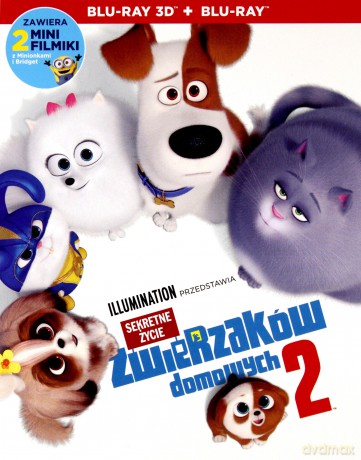 Sekretne życie zwierzaków domowych 1 + 2 + Squishy Toy Max [2xBlu-Ray 3D]+[2xBlu-Ray]