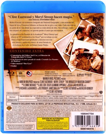 Co się wydarzyło w Madison County [Blu-Ray]