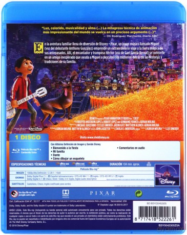 Coco (Disney) [Blu-Ray]