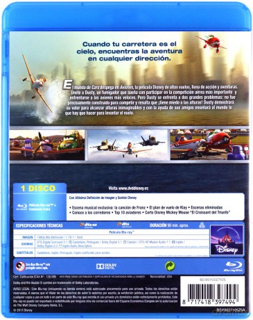Planes (Samoloty) (Disney) [Blu-Ray]