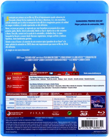 Finding Nemo (Gdzie jest Nemo) (Disney) [Blu-Ray 3D]+[Blu-Ray]