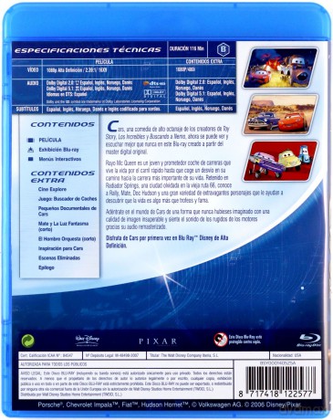 Cars (Auta) (Disney) [Blu-Ray]