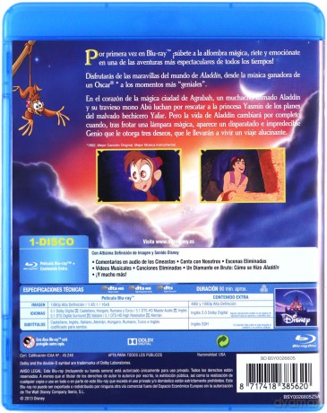Aladdin (Aladyn) (Disney) [Blu-Ray]