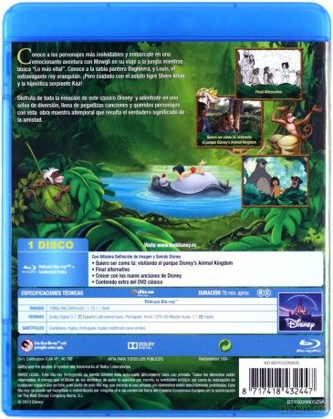 The Jungle Book (Księga dżungli) (Disney) [Blu-Ray]