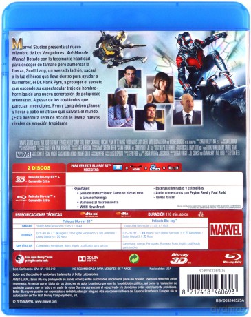 Ant-Man [Blu-Ray 3D]+[Blu-Ray]