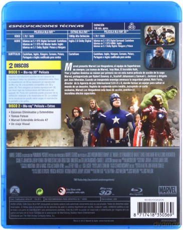 Avengers [Blu-Ray 3D]+[Blu-Ray]