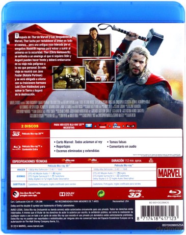 Thor: The Dark World (Thor: Mroczny świat) [Blu-Ray 3D]+[Blu-Ray]