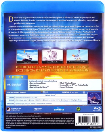 The Lion King (Król Lew) (Disney) [Blu-Ray]