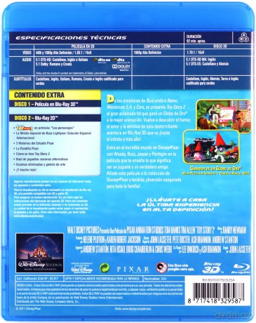 Toy Story 2 (Disney) [Blu-Ray 3D]+[Blu-Ray]