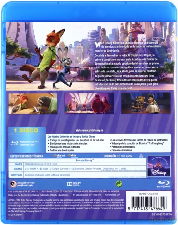 Zootopia (Zwierzogród) (Disney) [Blu-Ray]