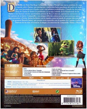 The Pirate Fairy (Dzwoneczek i tajemnica piratów) (Disney) [Blu-Ray]
