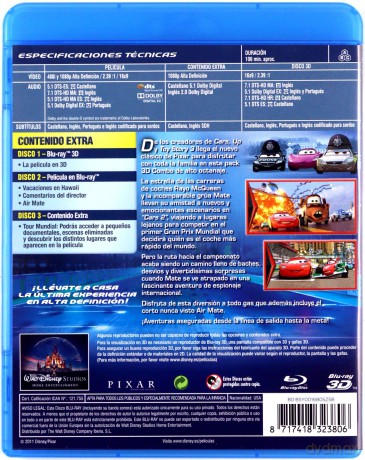 Cars 2 (Auta) (Disney) [Blu-Ray 3D]+[2xBlu-Ray]