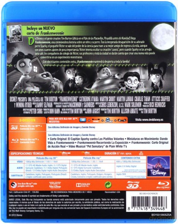 Frankenweenie (Disney) [Blu-Ray 3D]+[Blu-Ray]