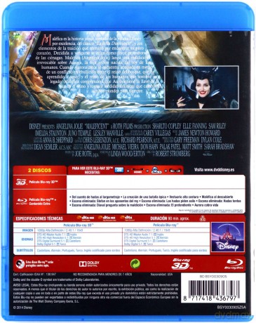 Maleficent (Czarownica) (Disney) [Blu-Ray 3D]+[Blu-Ray]