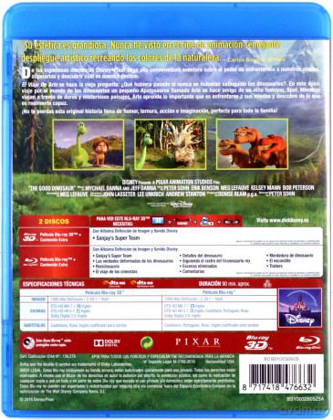 The Good Dinosaur (Dobry dinozaur) (Disney) [Blu-Ray 3D]+[Blu-Ray]