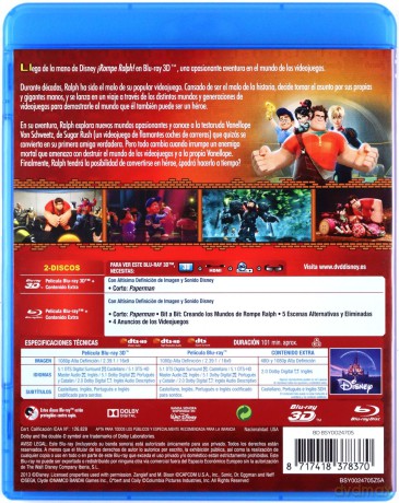 Wreck-It Ralph (Ralph Demolka) (Disney) [Blu-Ray]