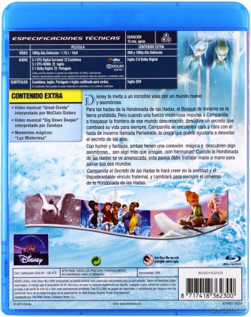 Secret of the Wings (Dzwoneczek i sekret magicznych skrzydeł) (Disney) [Blu-Ray]